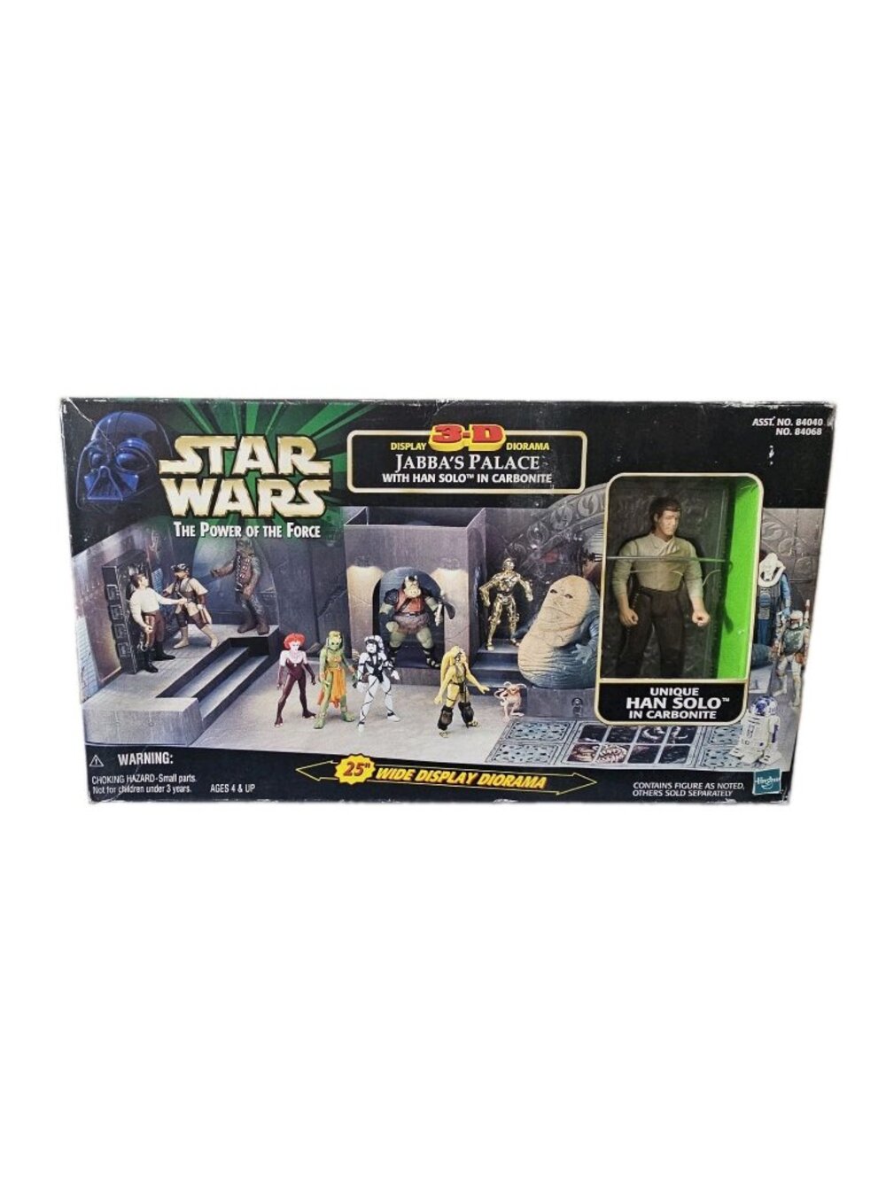 Star Wars Power of the Force 3-D Diorama Jabbas Palace with Han Solo Sealed 1998